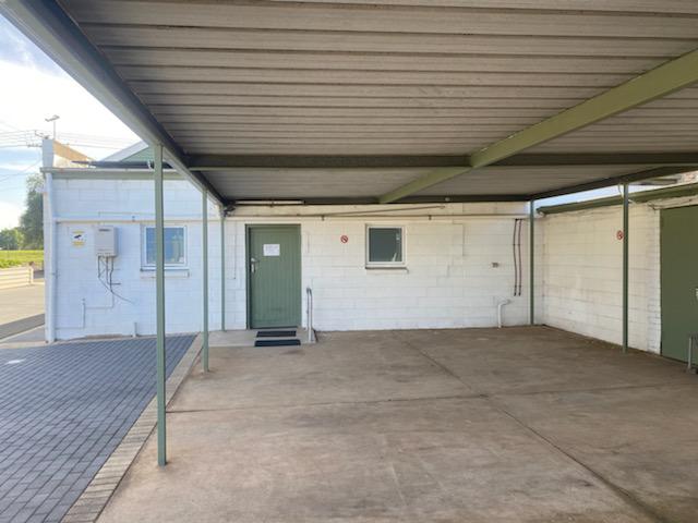 Covered walkway to the masjid entrance